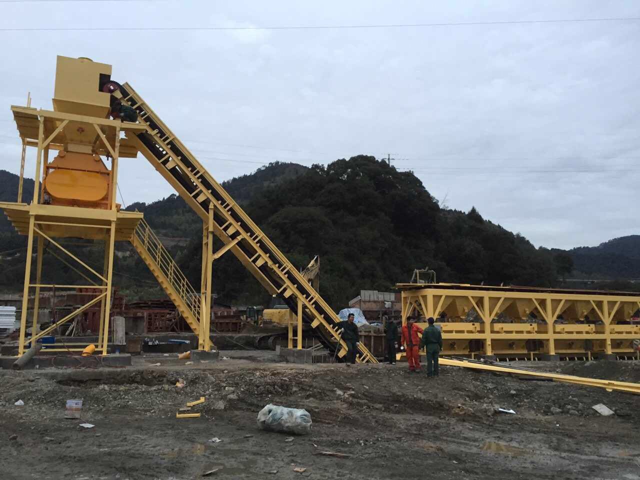 batching plant under installation in Vietnam