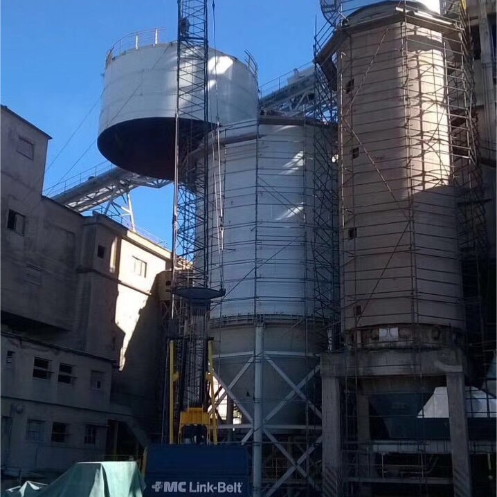 1600t bắt vít kết thúc silo cài đặt trong argentina